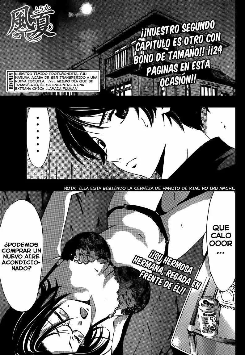 Fuuka capítulo 2, página 3