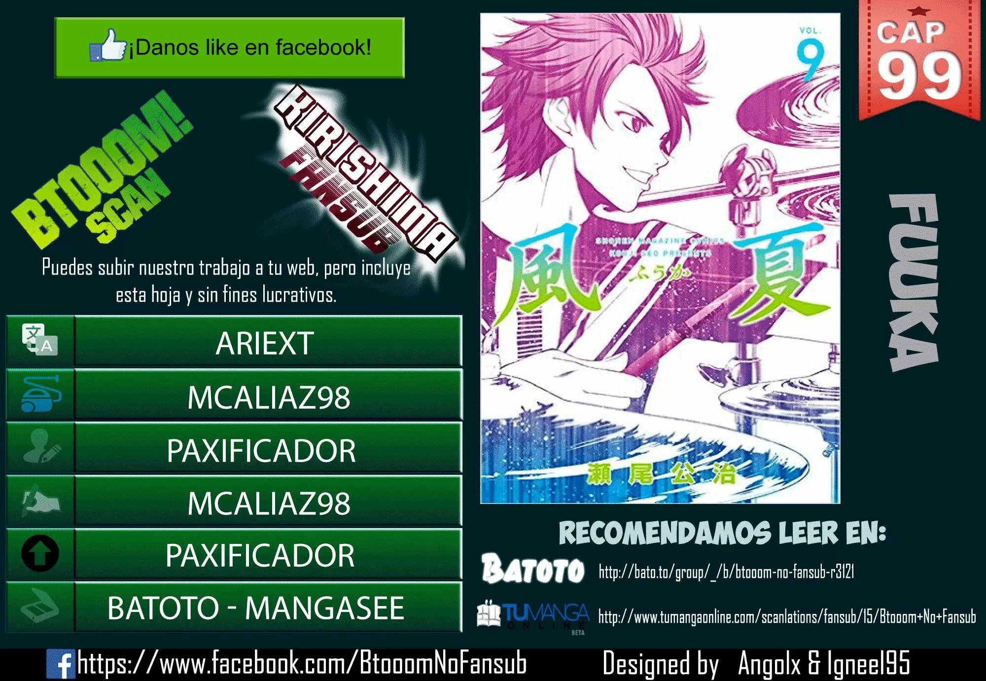 Fuuka capítulo 99, página 1