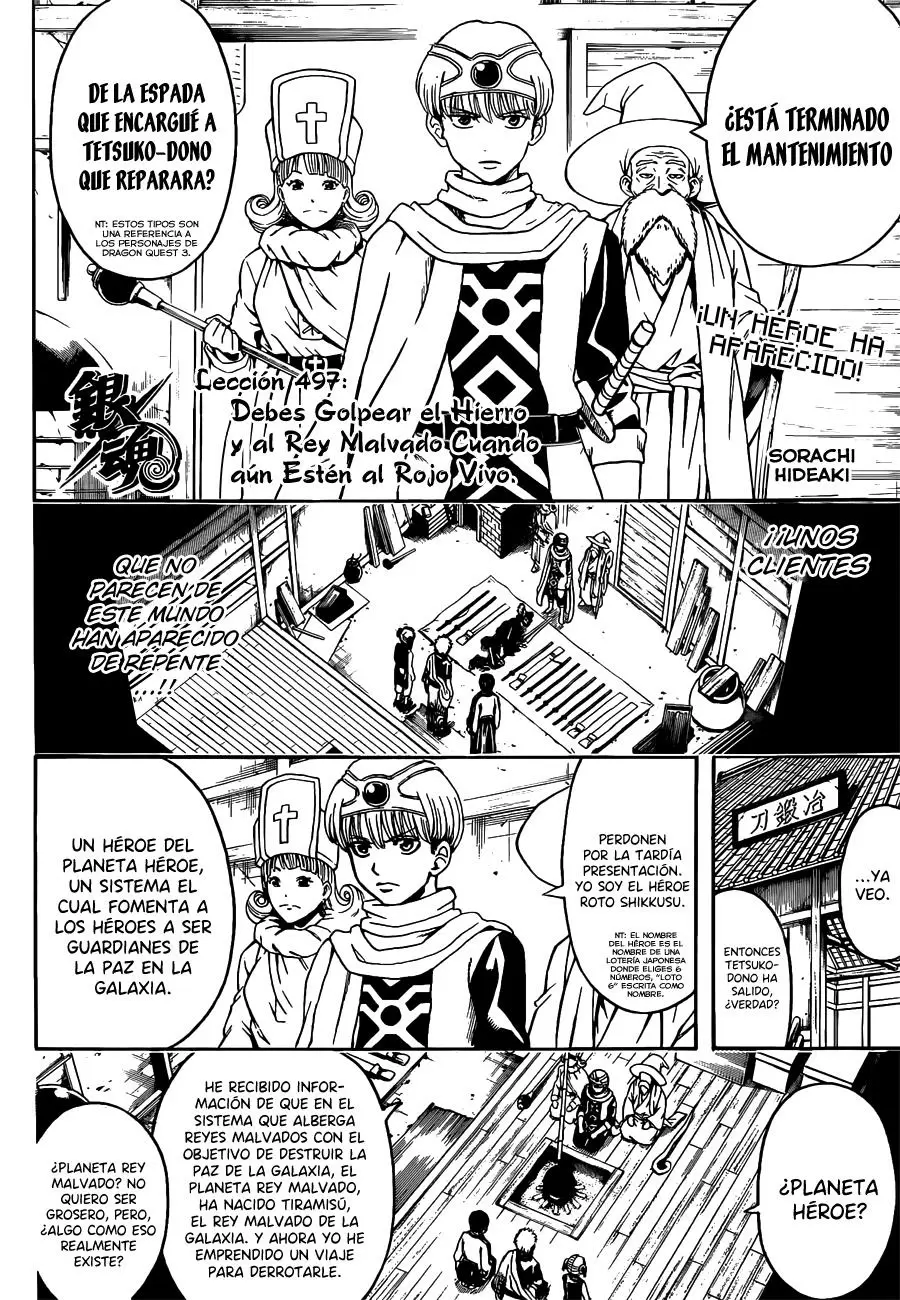Gintama capítulo 497, página 6