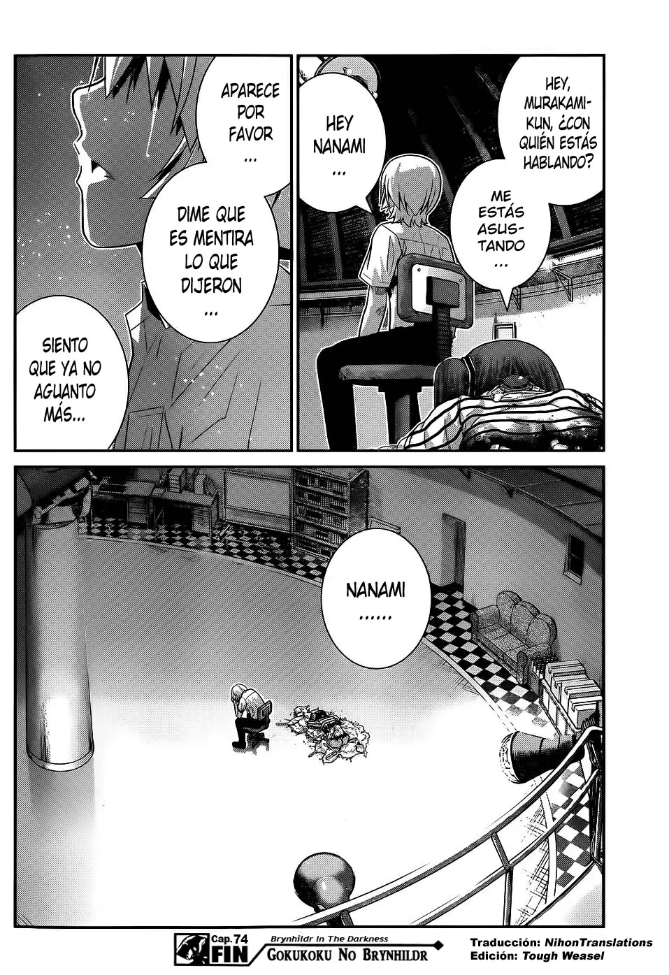 Gokukoku no Brynhildr capítulo 74, página 18