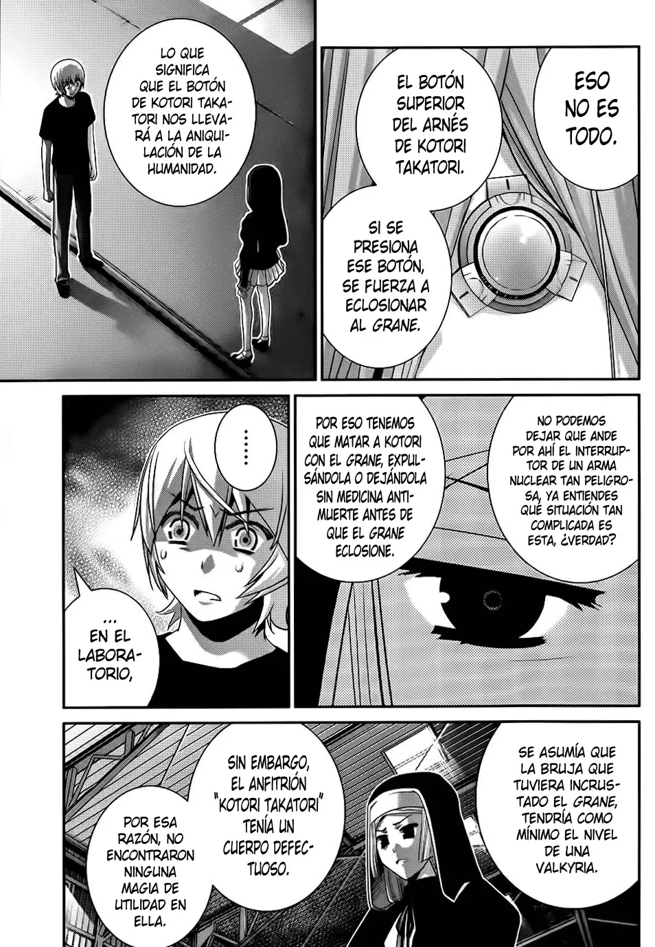 Gokukoku no Brynhildr capítulo 76, página 17