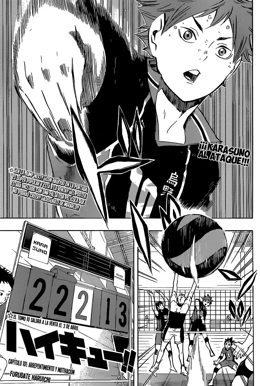 Haikyuu!! capítulo 101, página 1