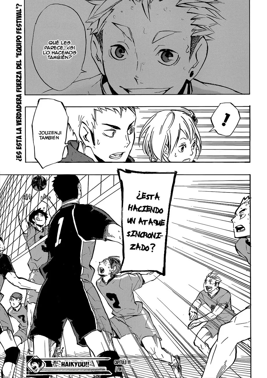 Haikyuu!! capítulo 111, página 18