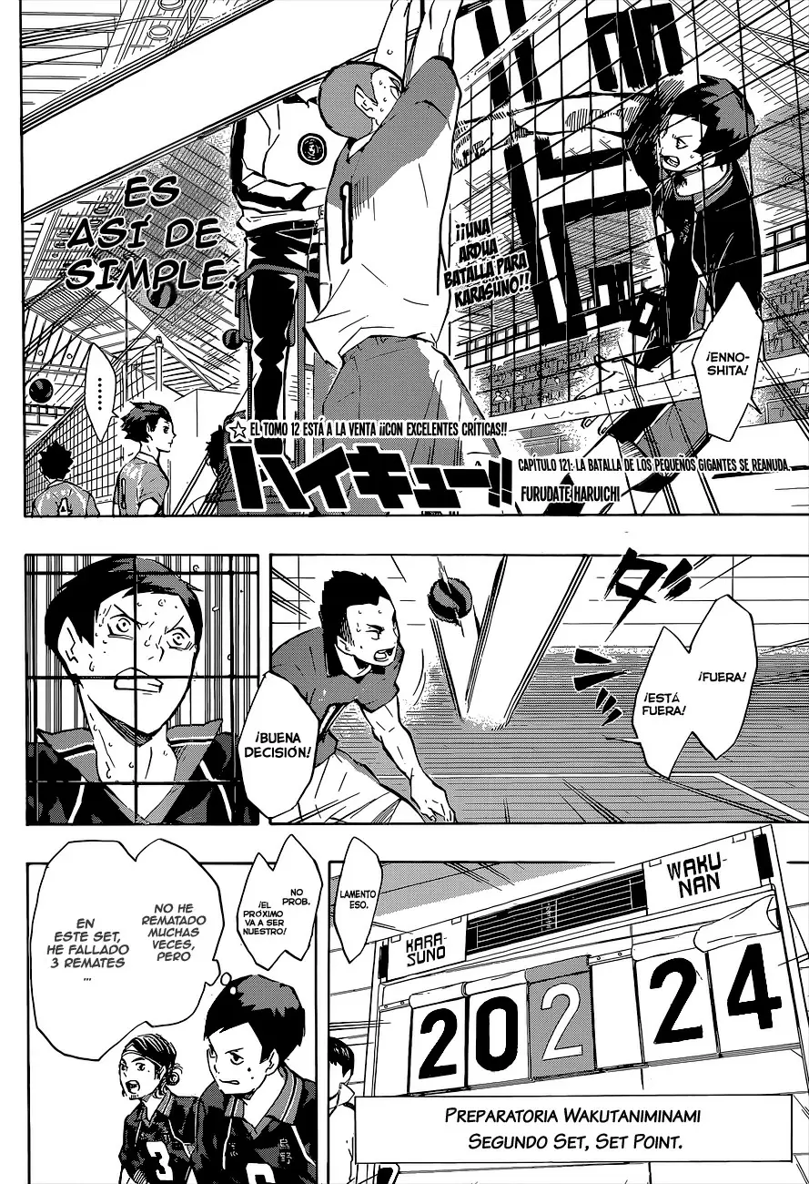 Haikyuu!! capítulo 121, página 2