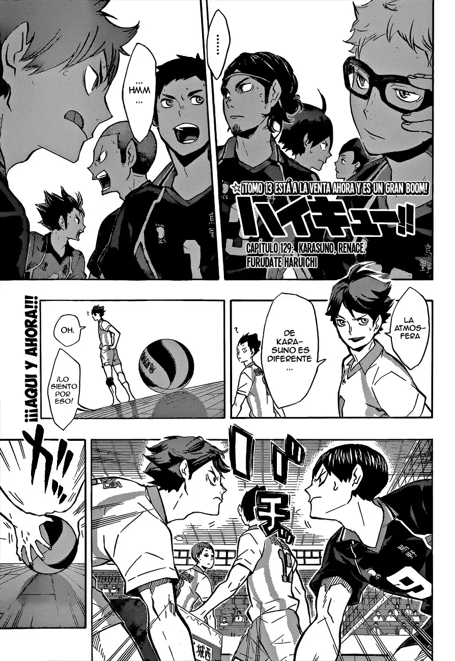 Haikyuu!! capítulo 129, página 1
