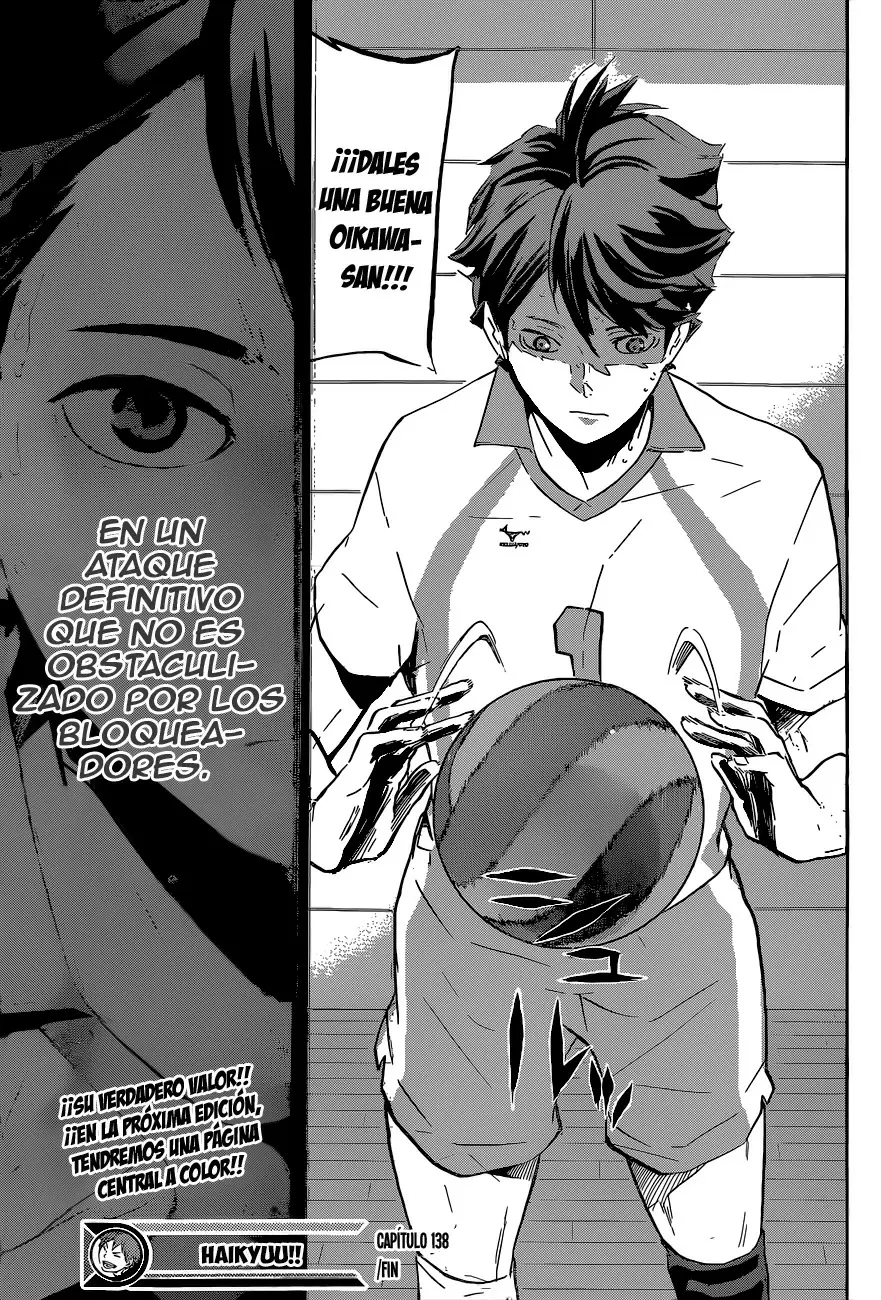 Haikyuu!! capítulo 138, página 18