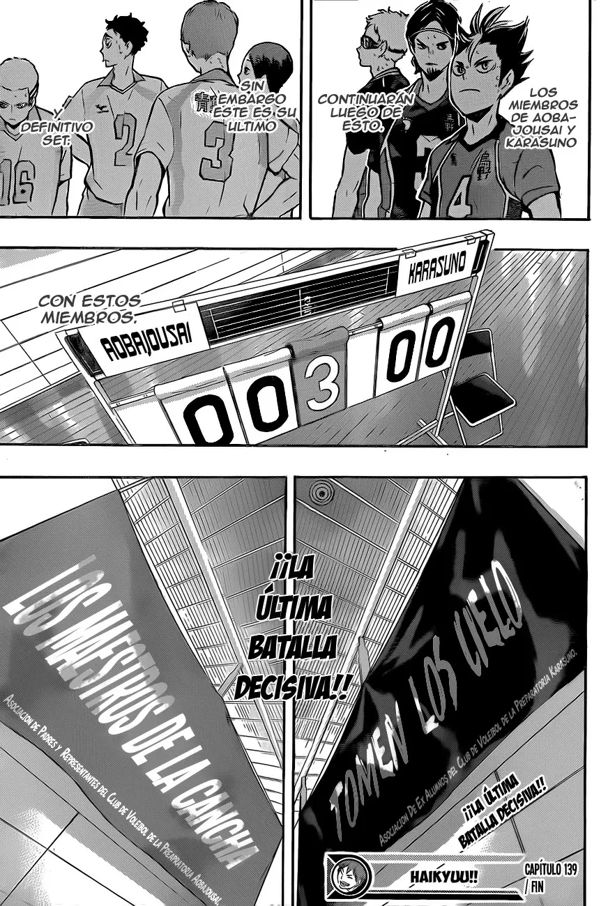 Haikyuu!! capítulo 139, página 17