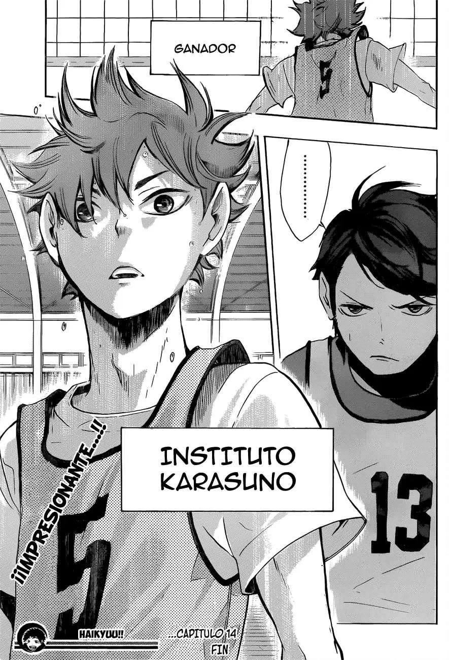 Haikyuu!! capítulo 14, página 18