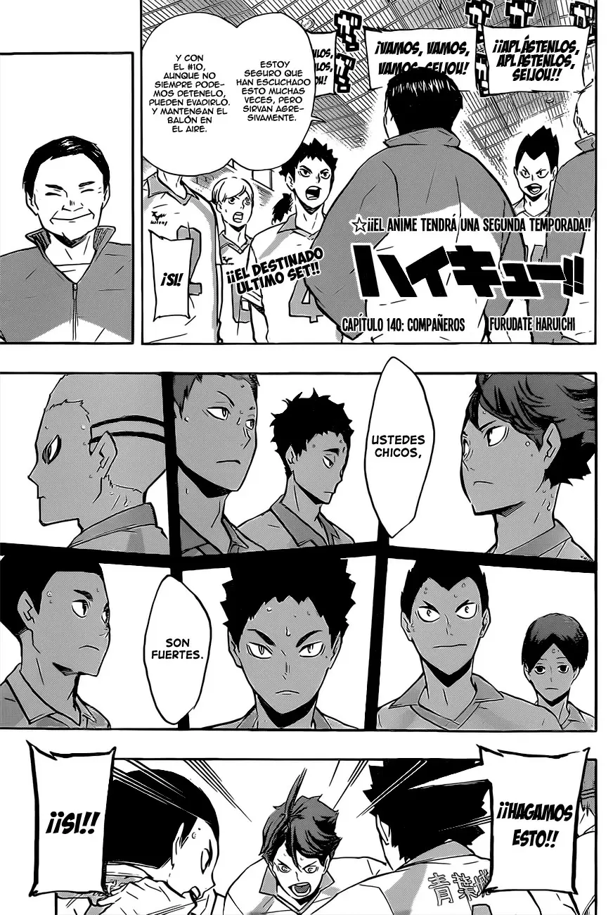 Haikyuu!! capítulo 140, página 1