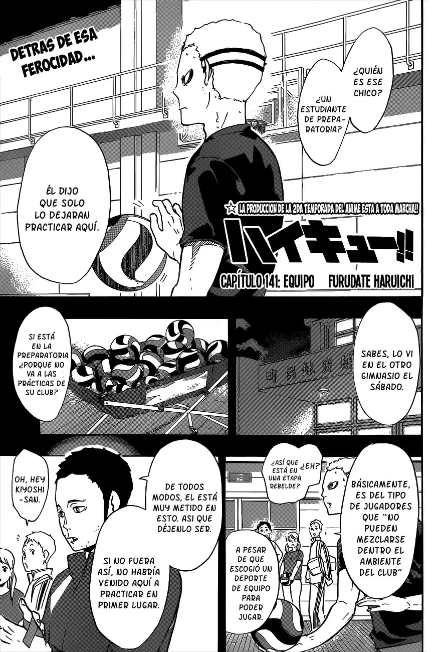 Haikyuu!! capítulo 141, página 1