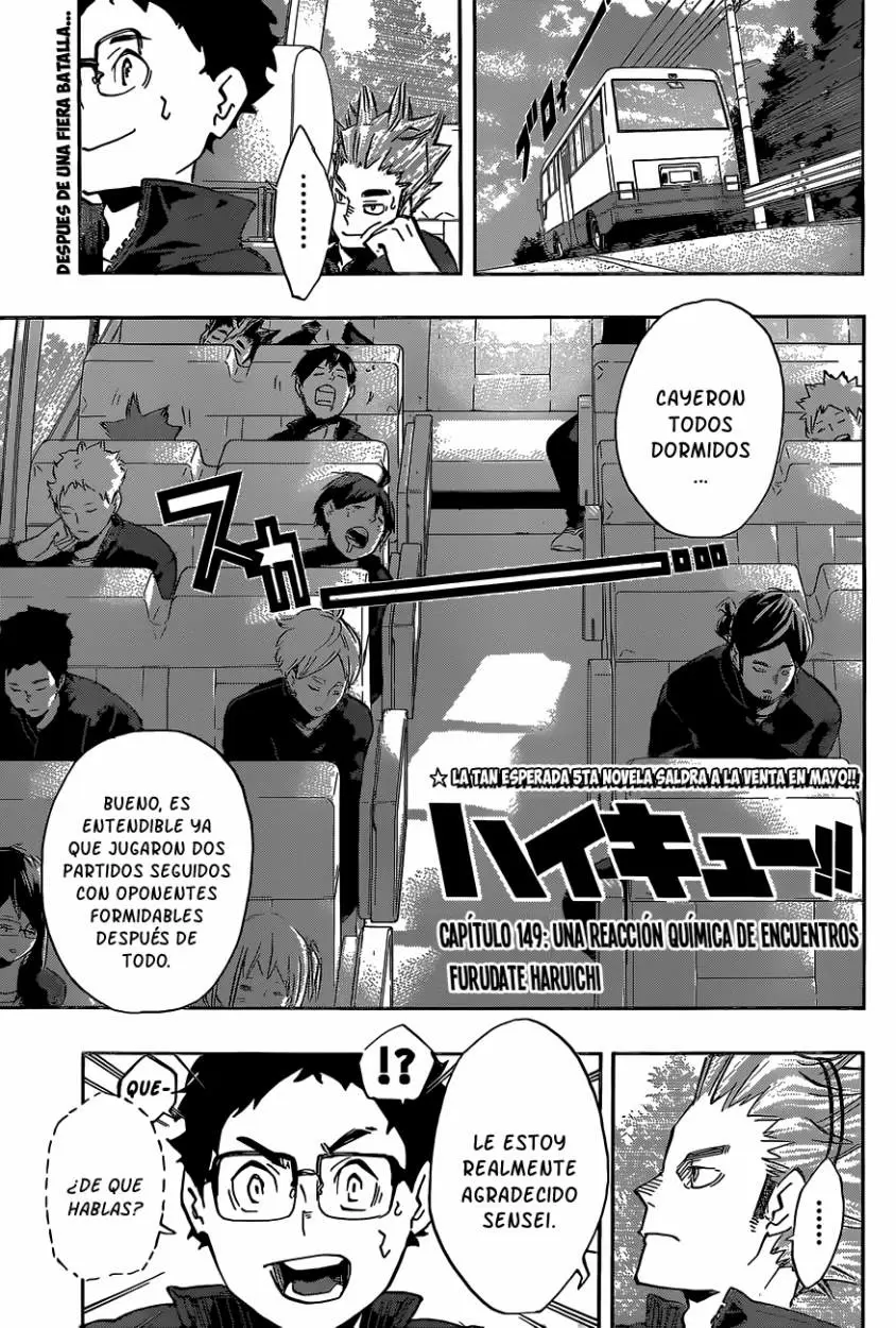 Haikyuu!! capítulo 149, página 2
