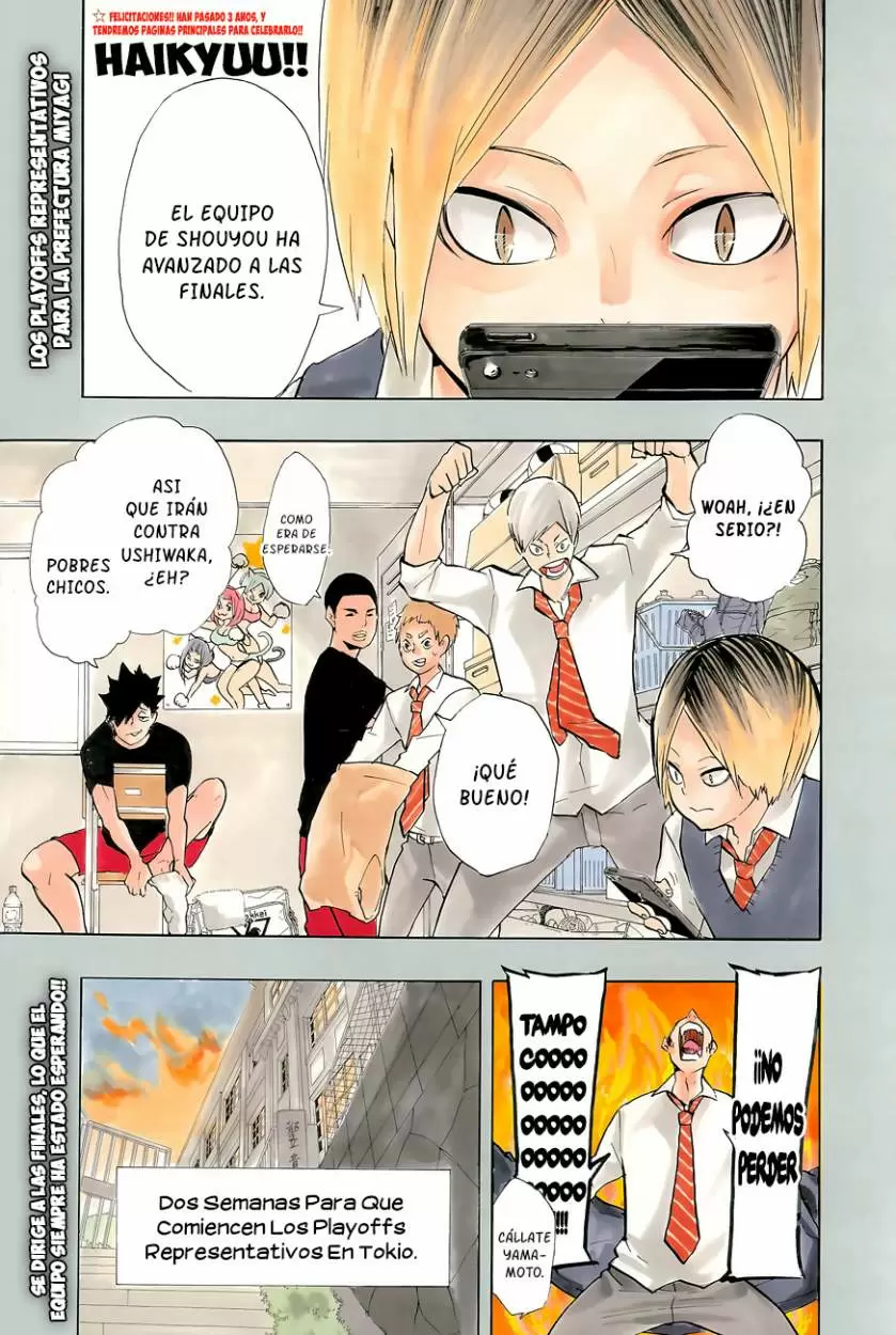 Haikyuu!! capítulo 150, página 3