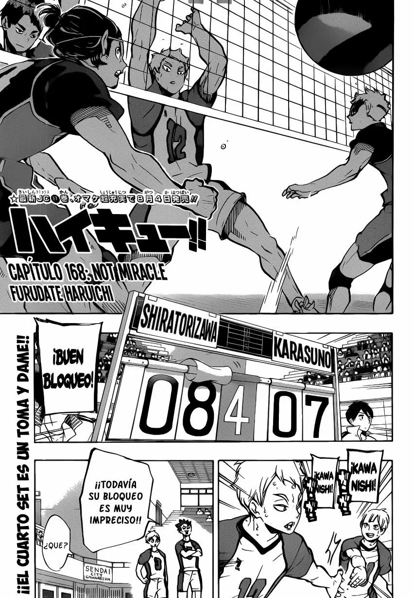 Haikyuu!! capítulo 168, página 2