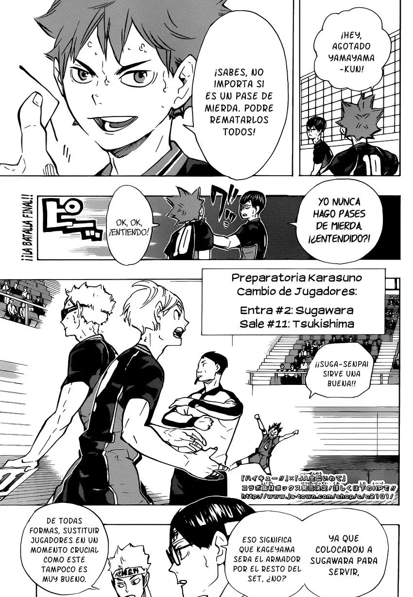 Haikyuu!! capítulo 174, página 2