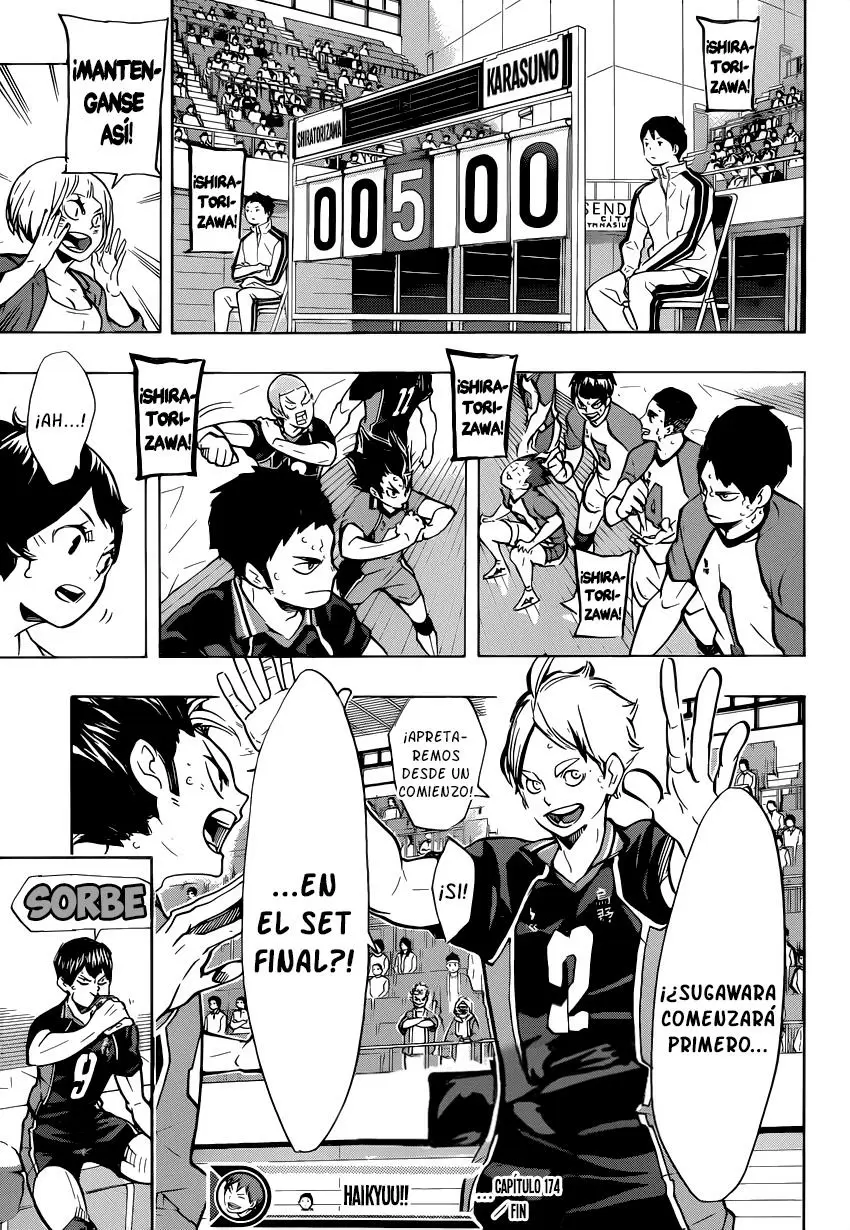 Haikyuu!! capítulo 174, página 16