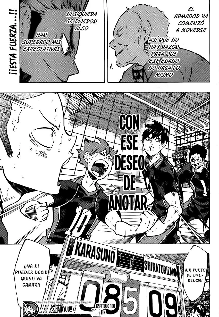 Haikyuu!! capítulo 180, página 19