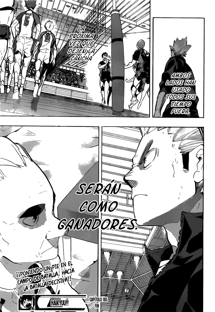 Haikyuu!! capítulo 185, página 18
