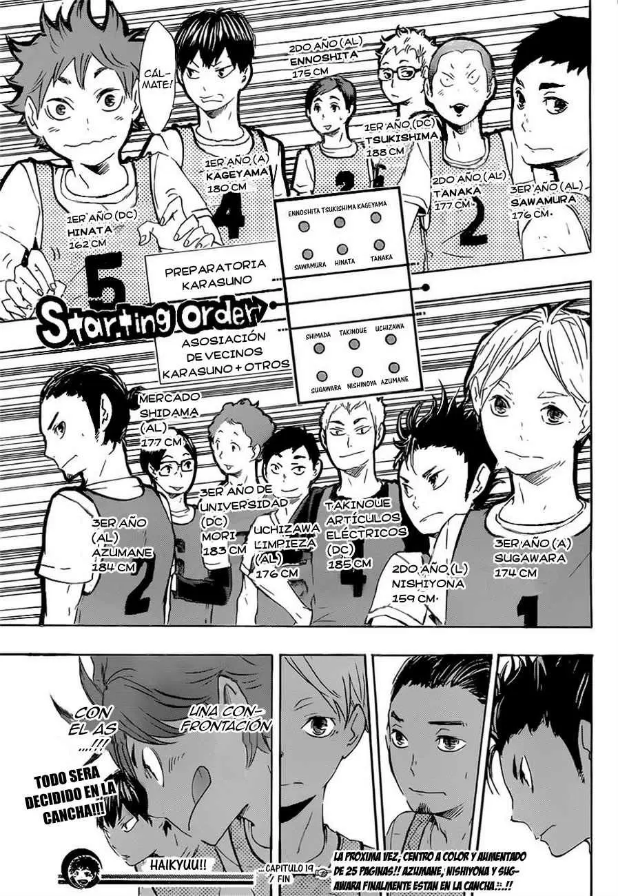 Haikyuu!! capítulo 19, página 18