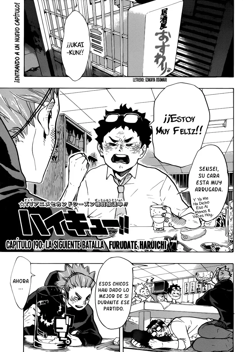 Haikyuu!! capítulo 190, página 2
