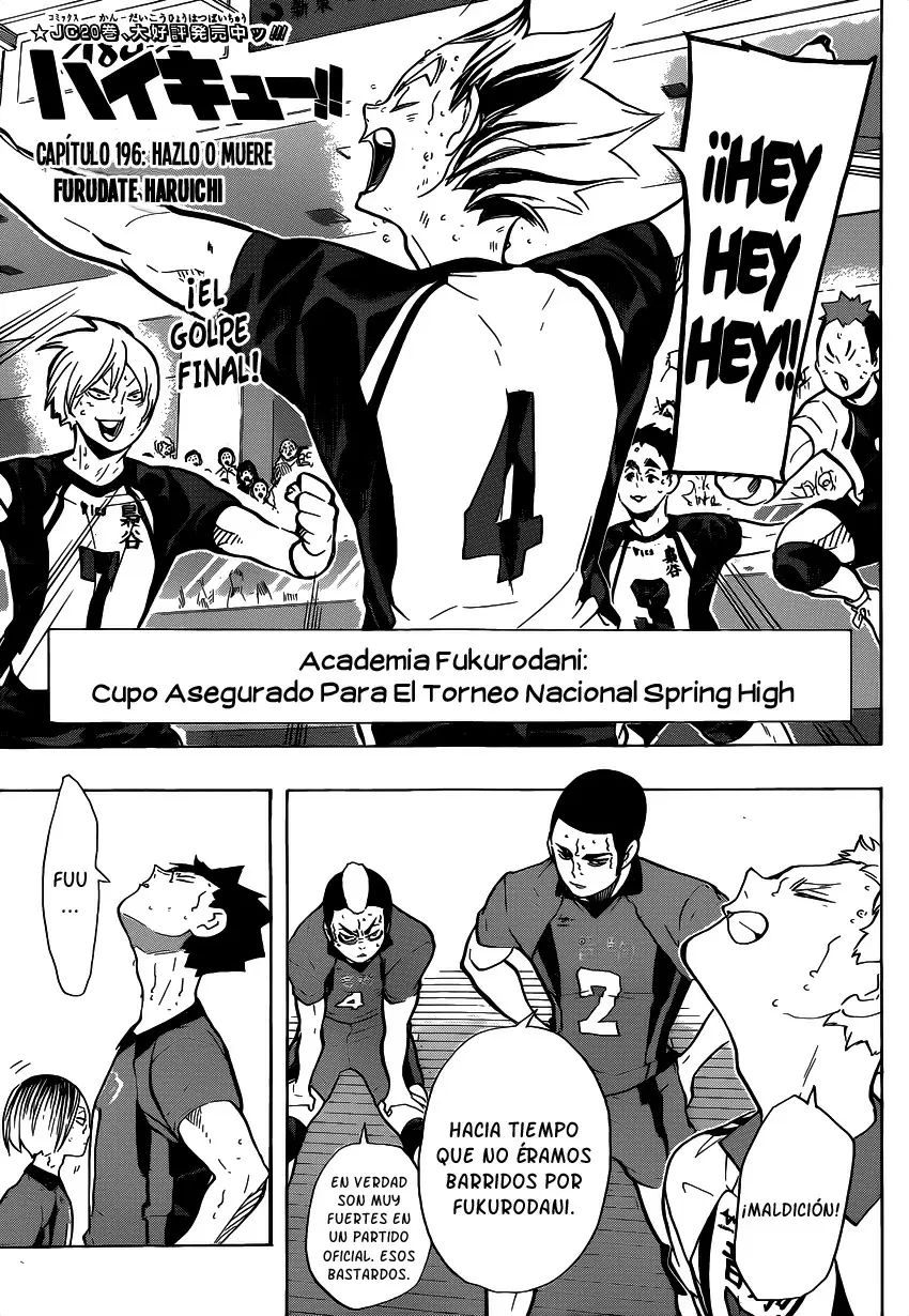 Haikyuu!! capítulo 196, página 2