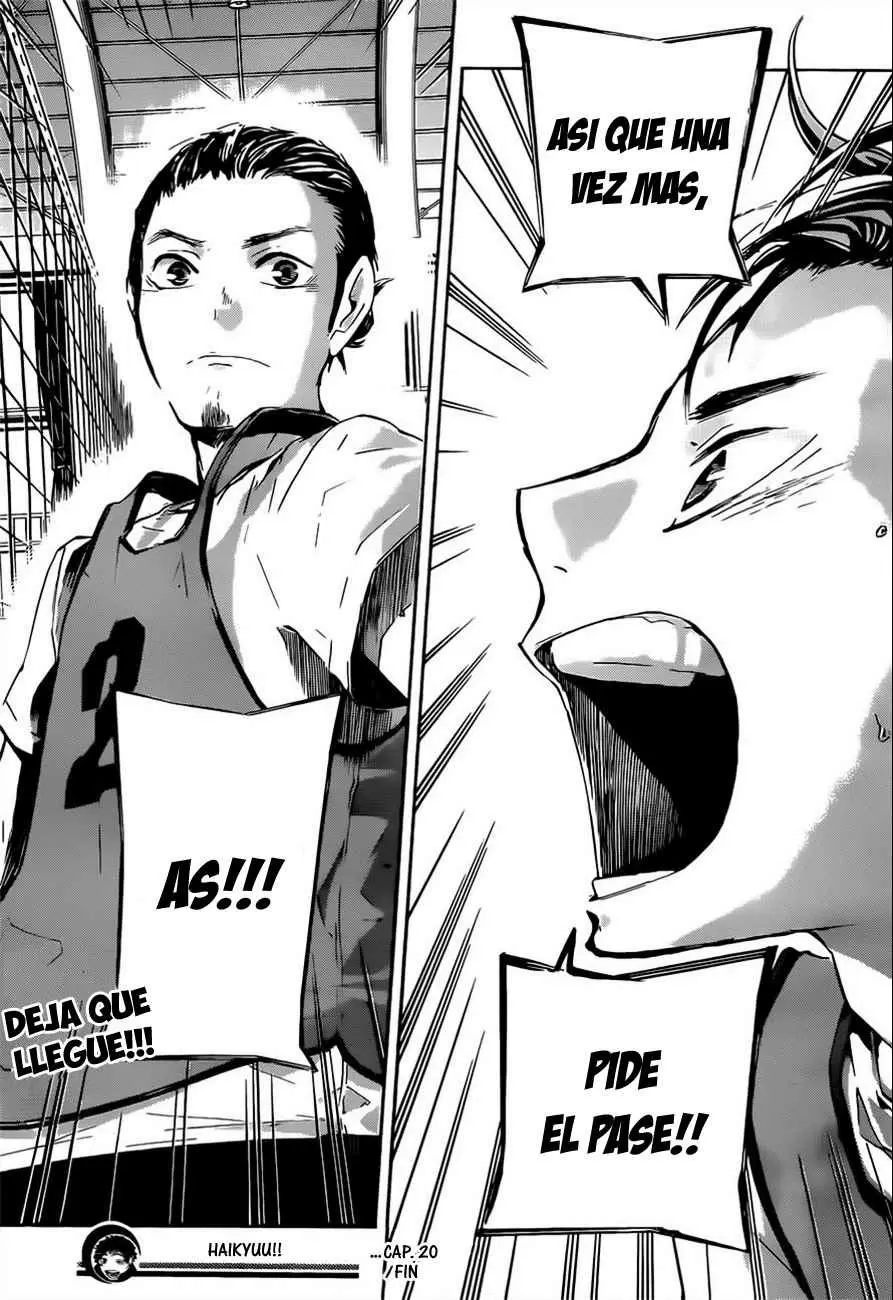 Haikyuu!! capítulo 20, página 22