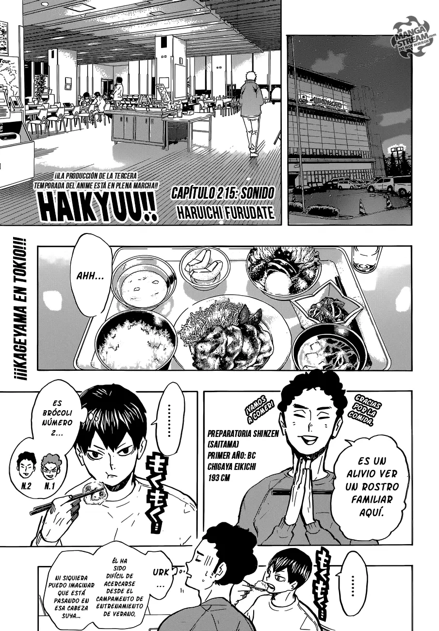 Haikyuu!! capítulo 215, página 2