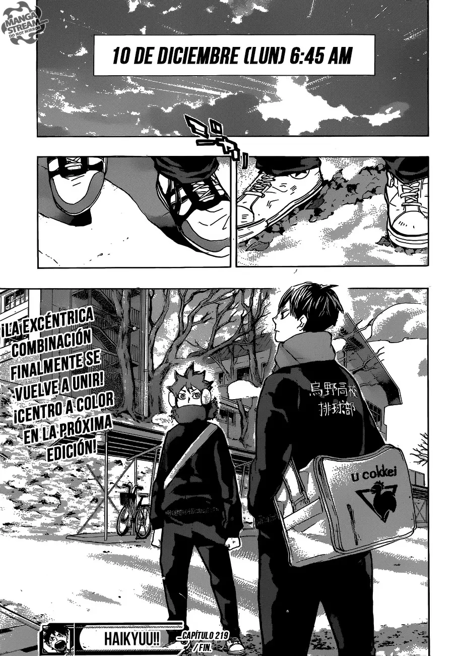 Haikyuu!! capítulo 219, página 20