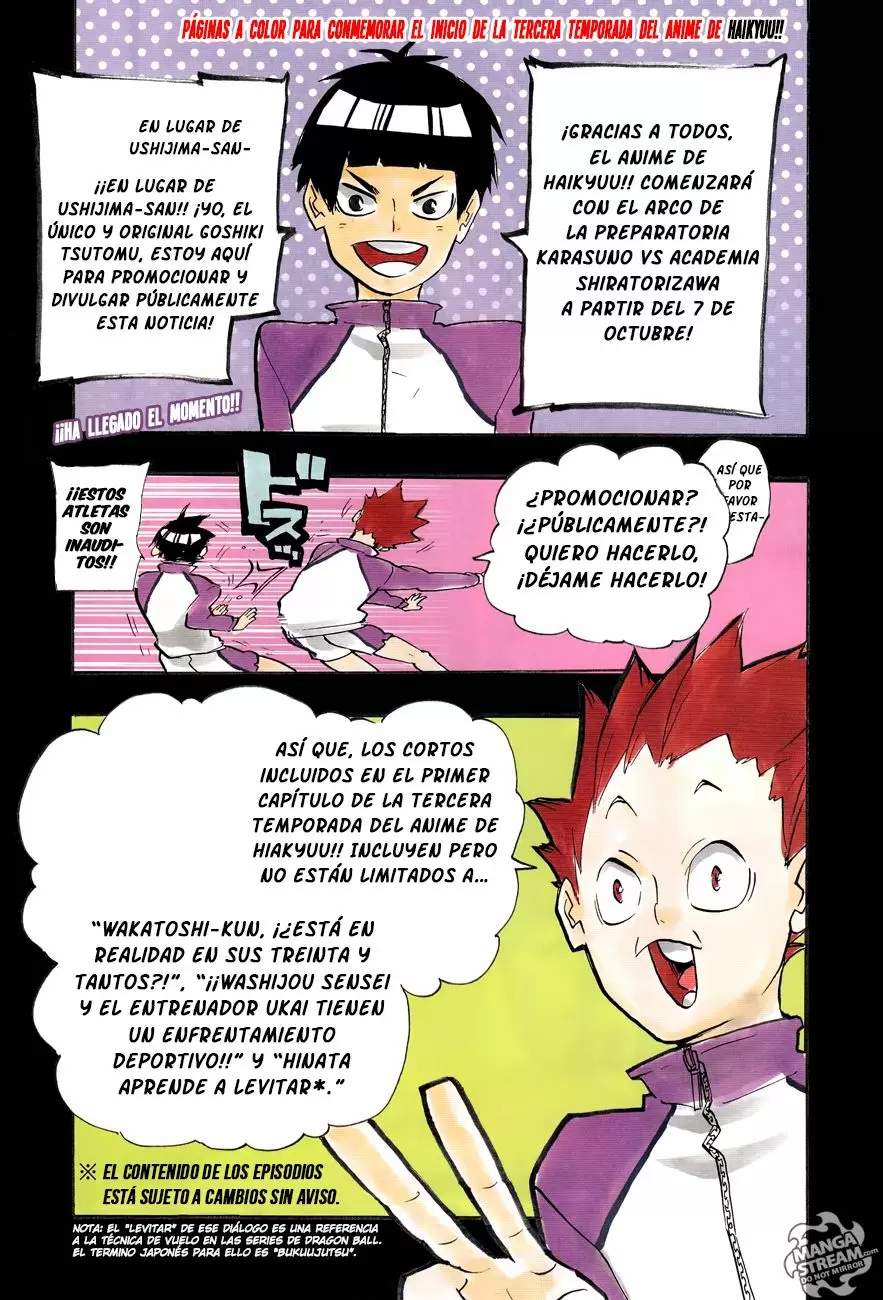 Haikyuu!! capítulo 224, página 3