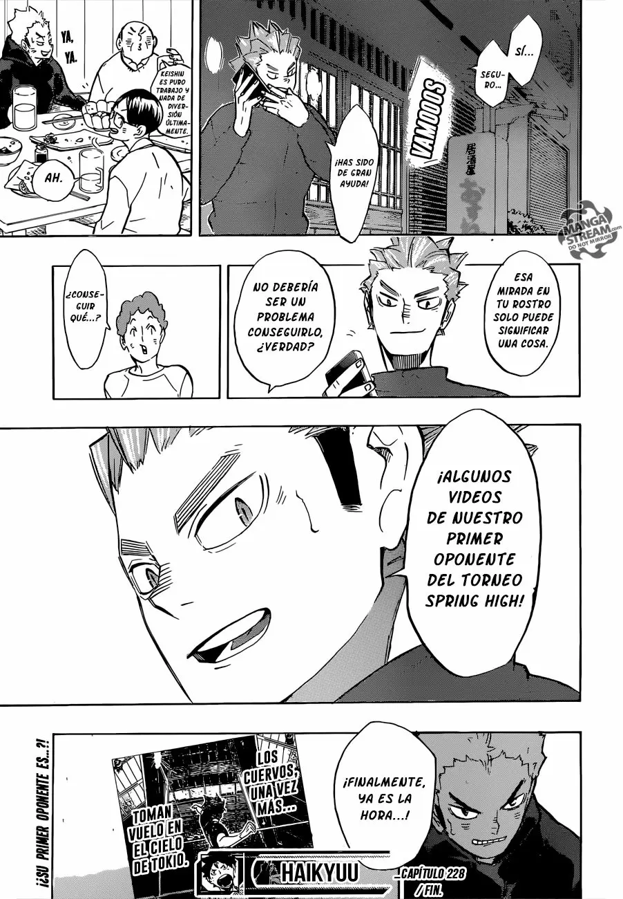 Haikyuu!! capítulo 228, página 20