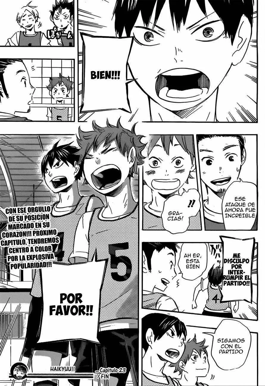 Haikyuu!! capítulo 23, página 17