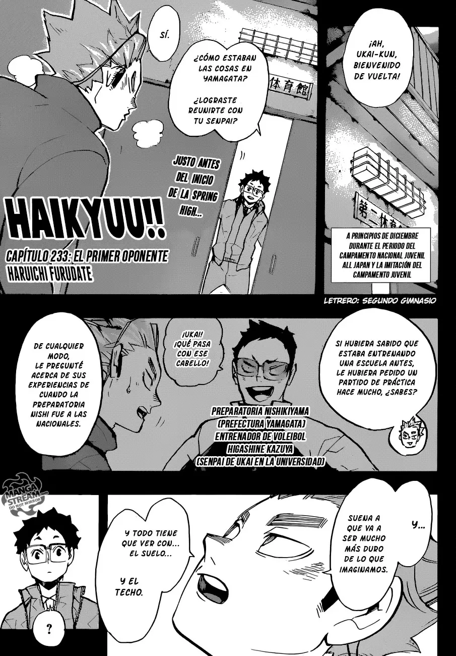 Haikyuu!! capítulo 233, página 2