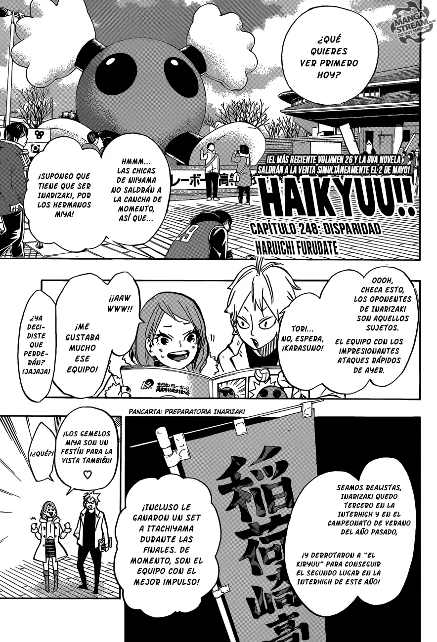 Haikyuu!! capítulo 248, página 2