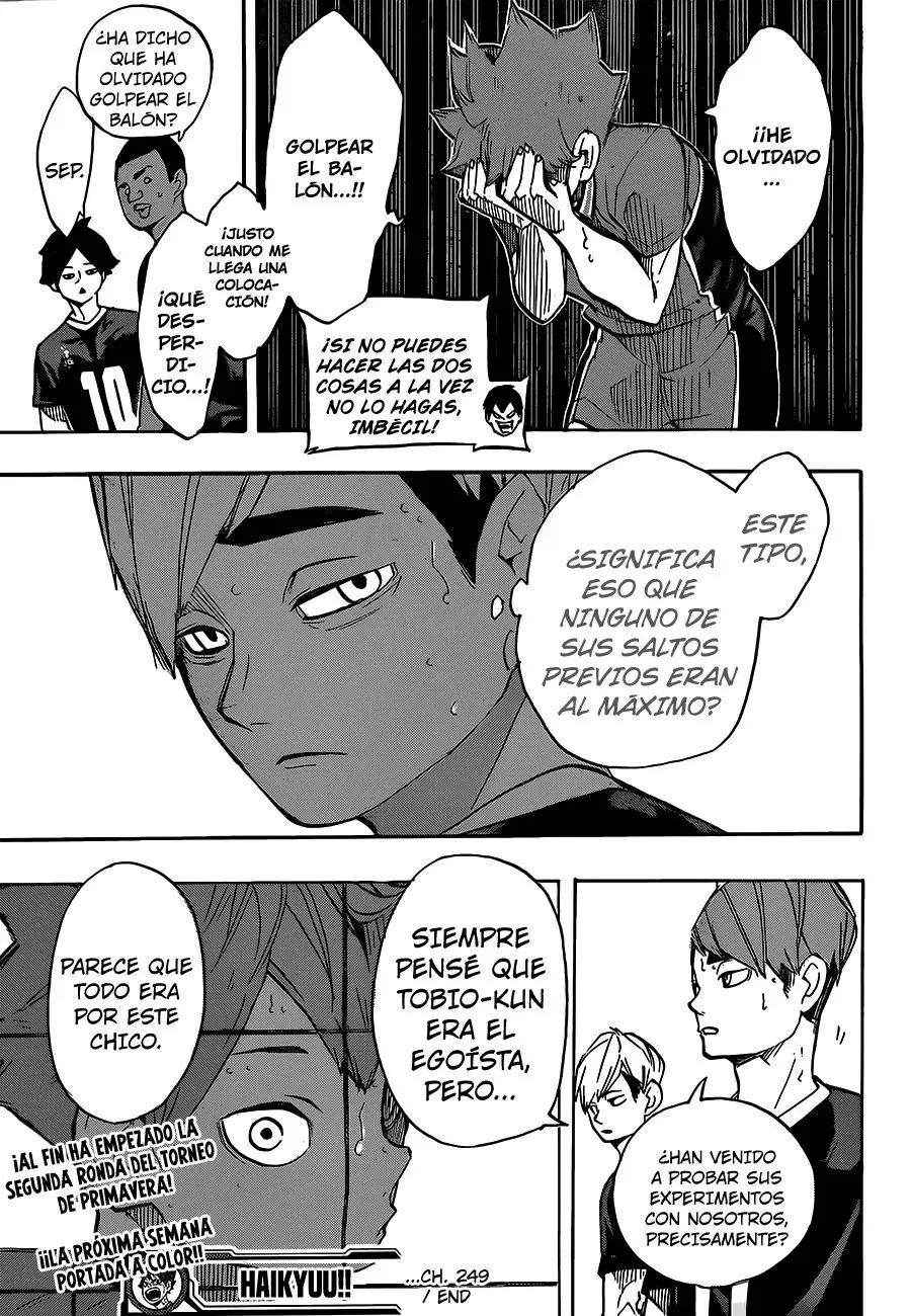 Haikyuu!! capítulo 249, página 19