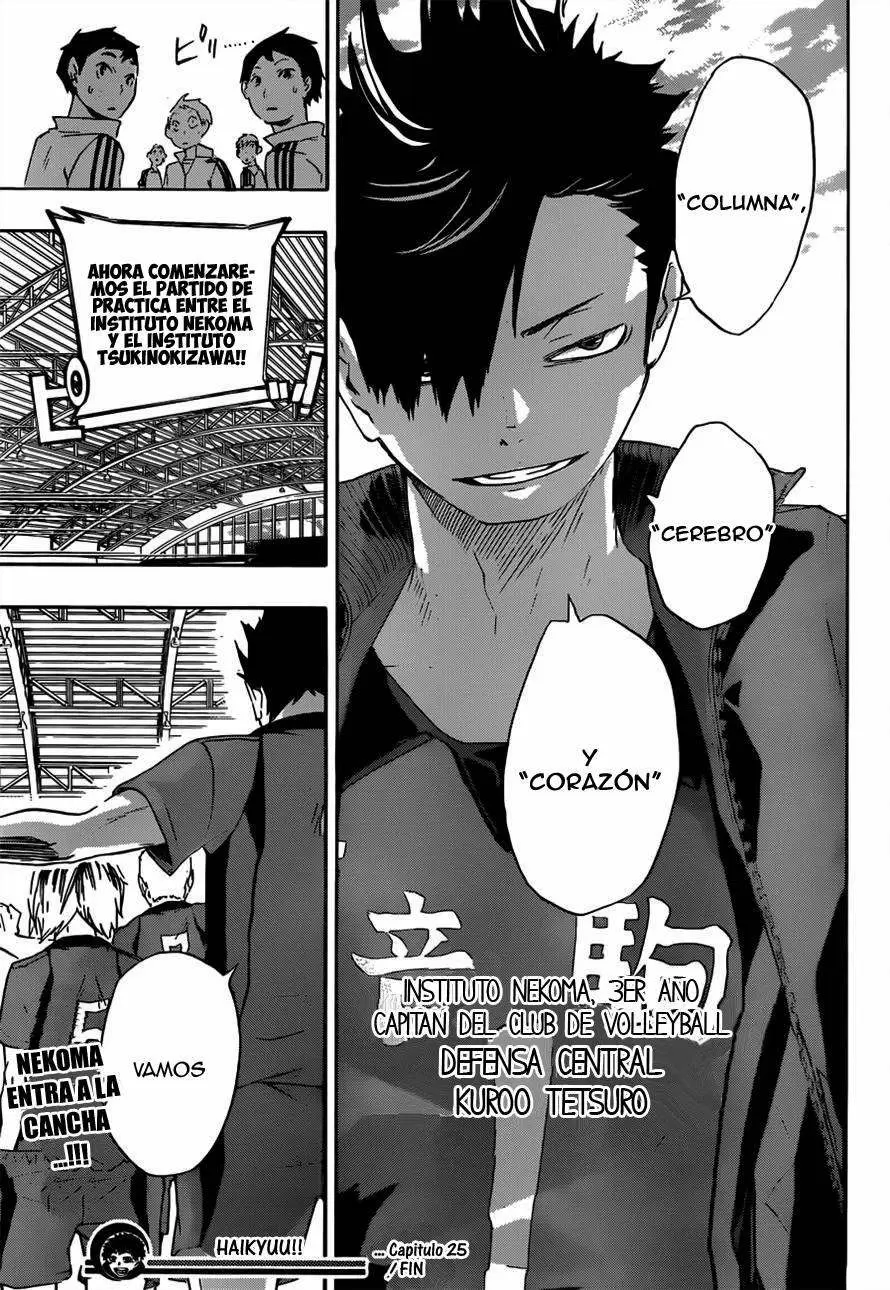 Haikyuu!! capítulo 25, página 19