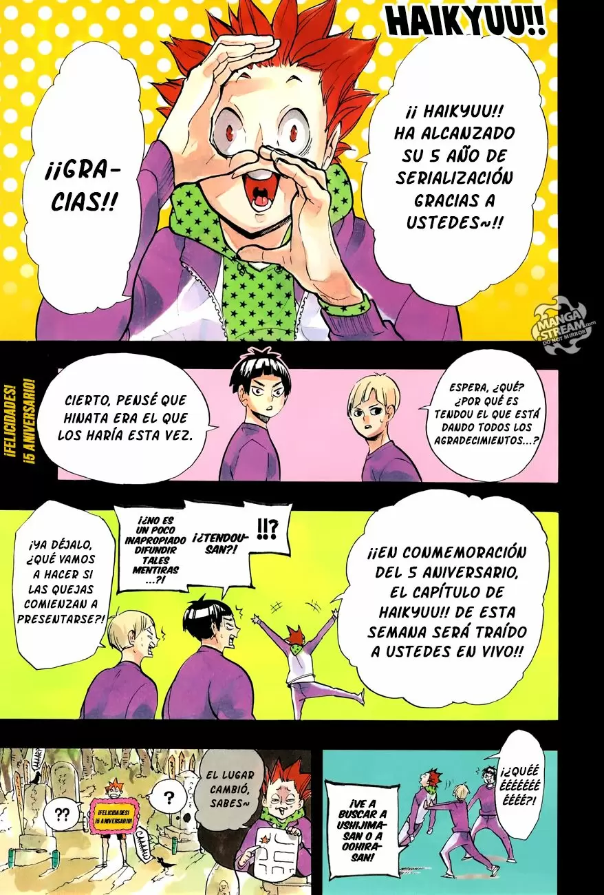 Haikyuu!! capítulo 250, página 3