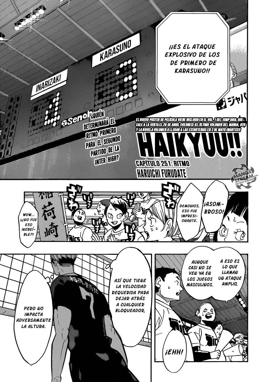 Haikyuu!! capítulo 251, página 2