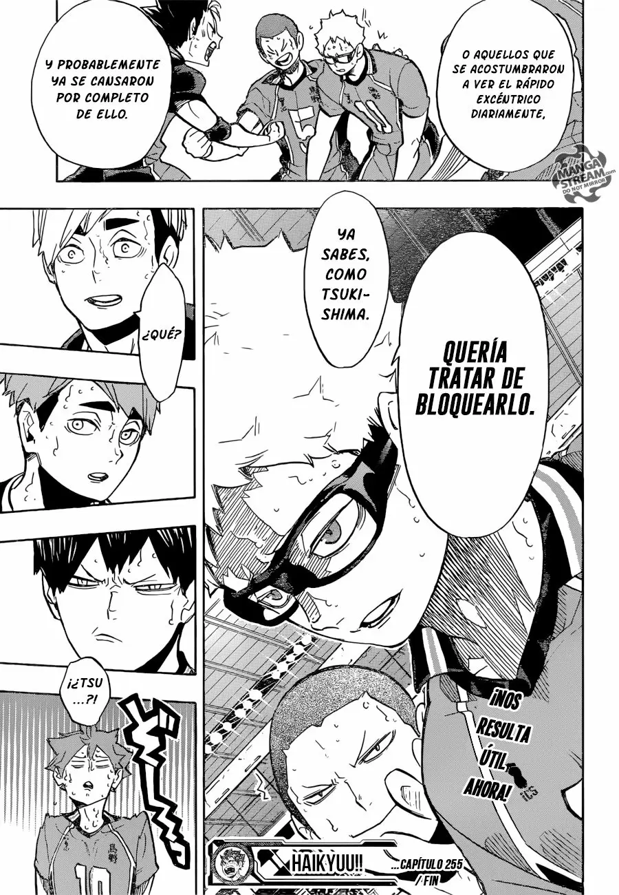 Haikyuu!! capítulo 255, página 19