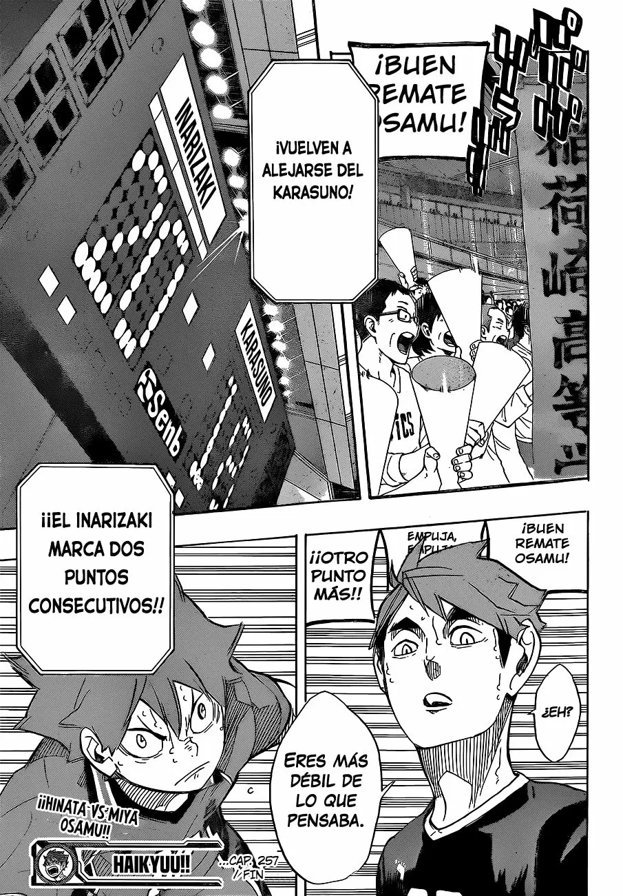 Haikyuu!! capítulo 257, página 19