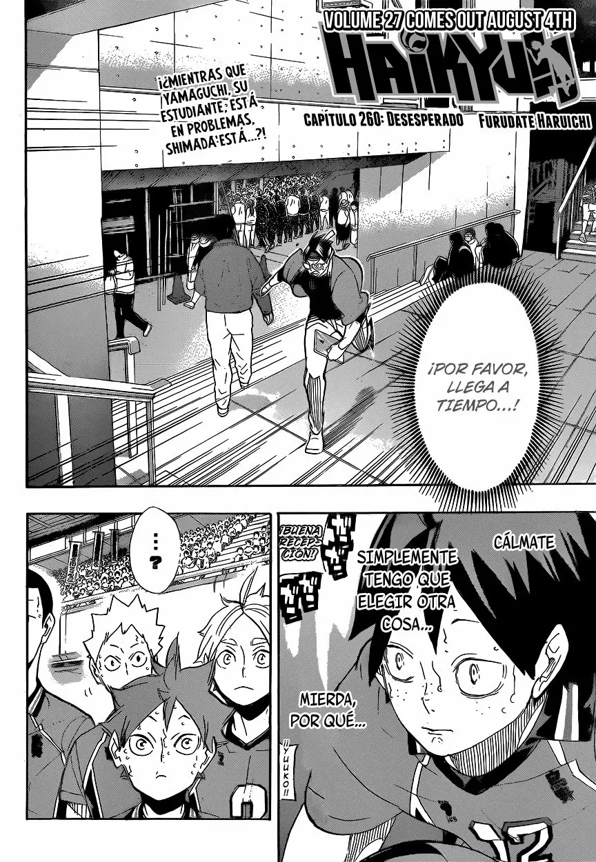 Haikyuu!! capítulo 260, página 3
