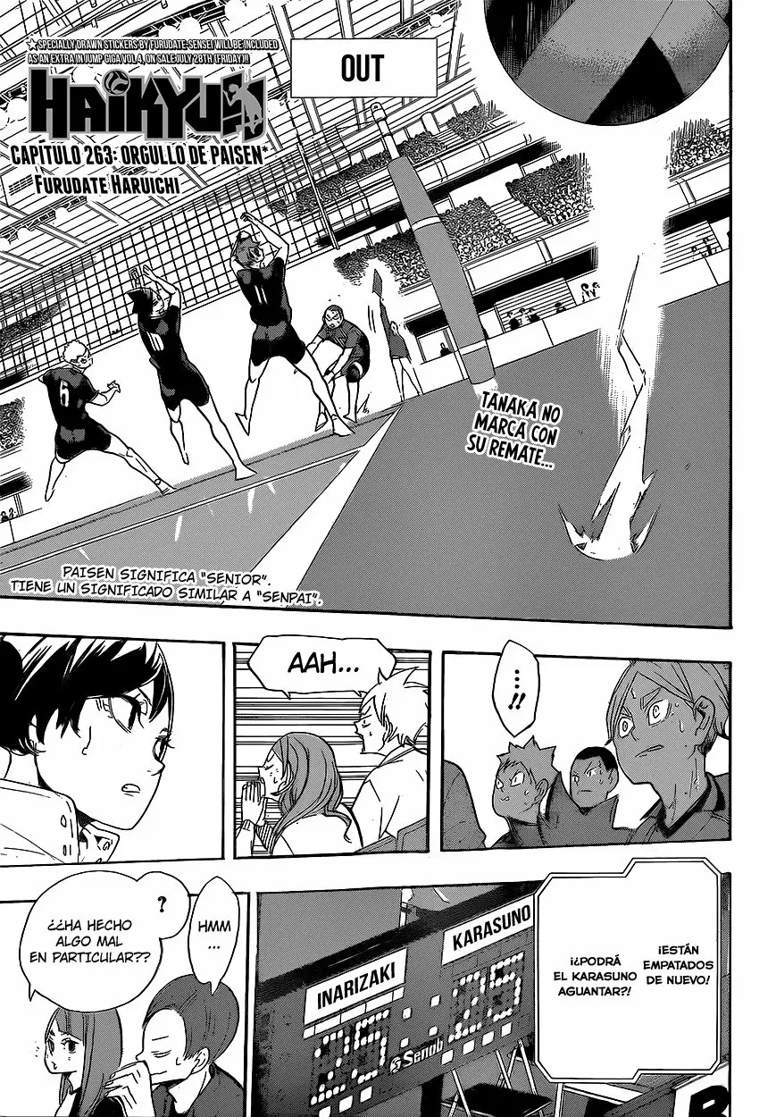Haikyuu!! capítulo 263, página 2