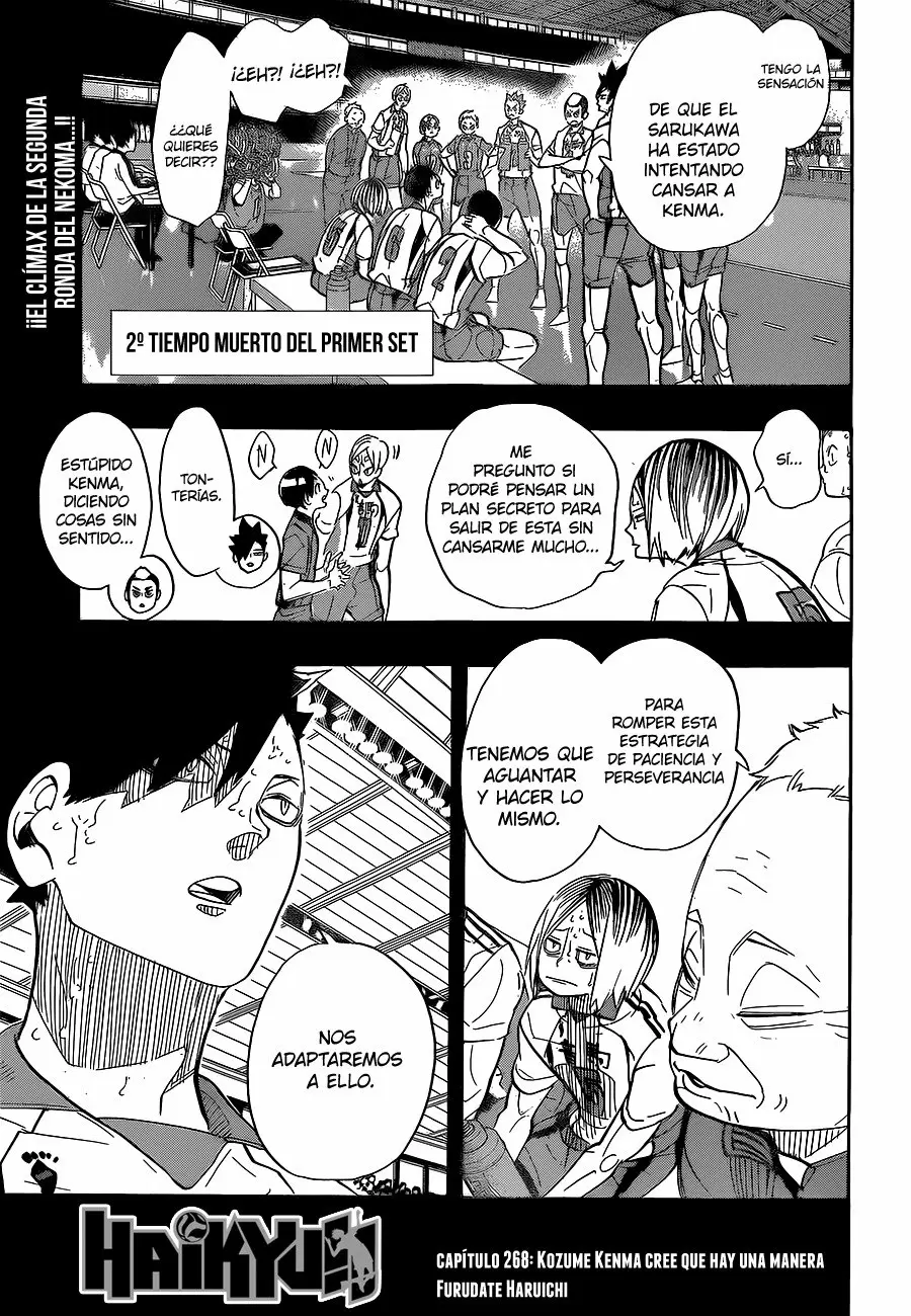 Haikyuu!! capítulo 268, página 2