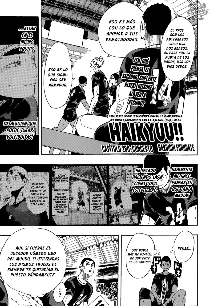 Haikyuu!! capítulo 280, página 2