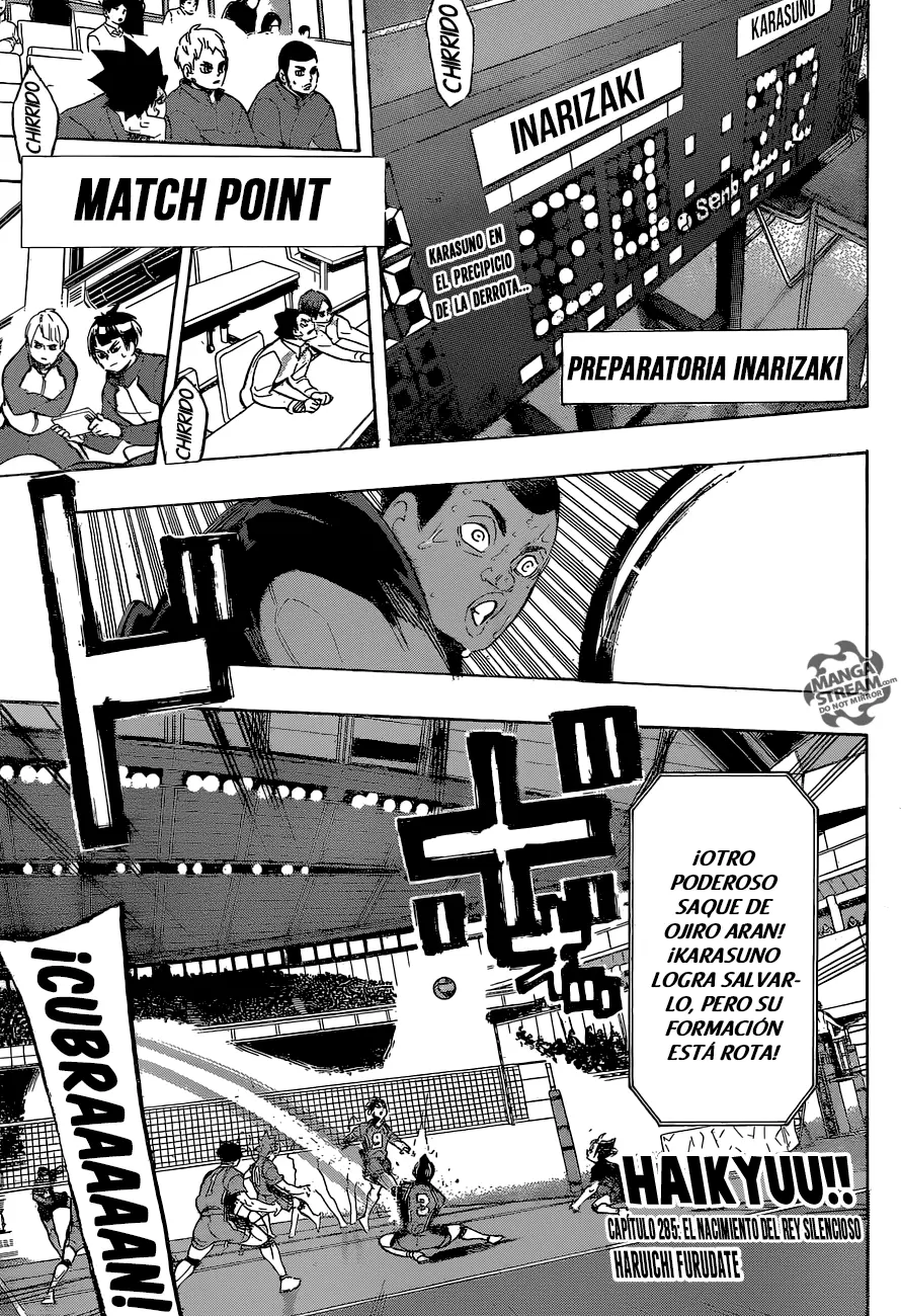 Haikyuu!! capítulo 285, página 2