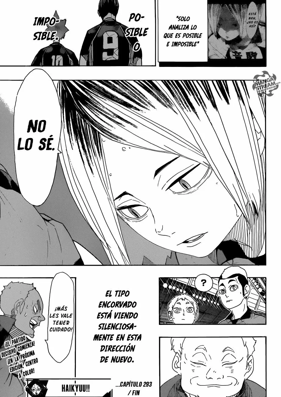 Haikyuu!! capítulo 293, página 18