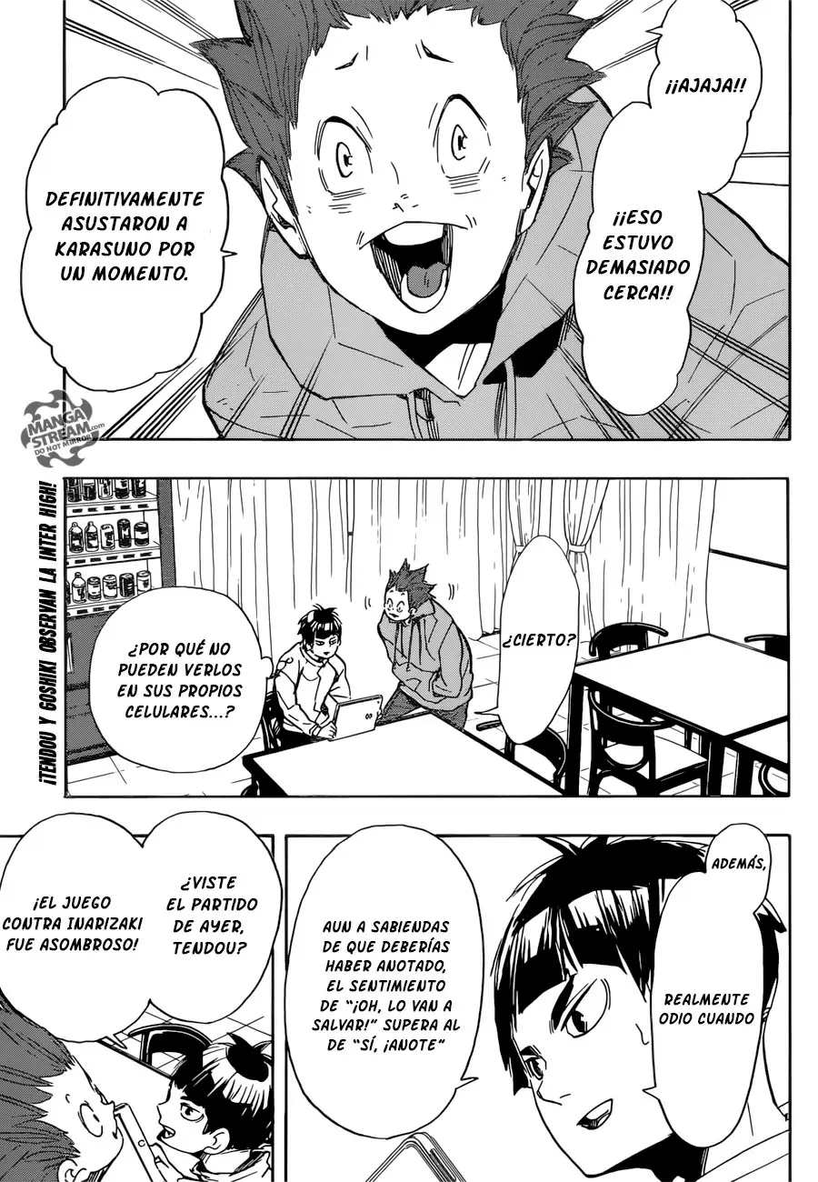 Haikyuu!! capítulo 301, página 3