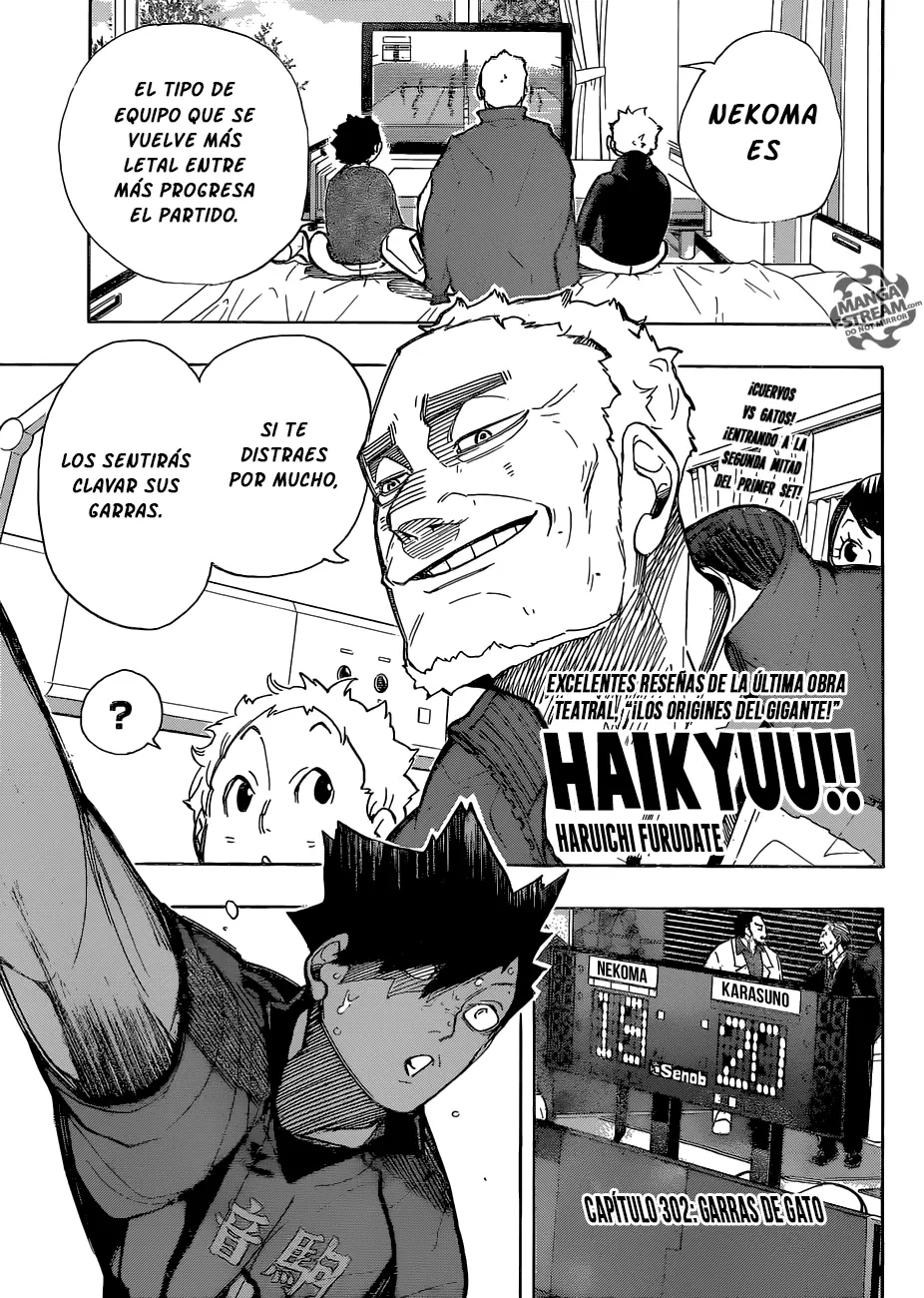 Haikyuu!! capítulo 302, página 2