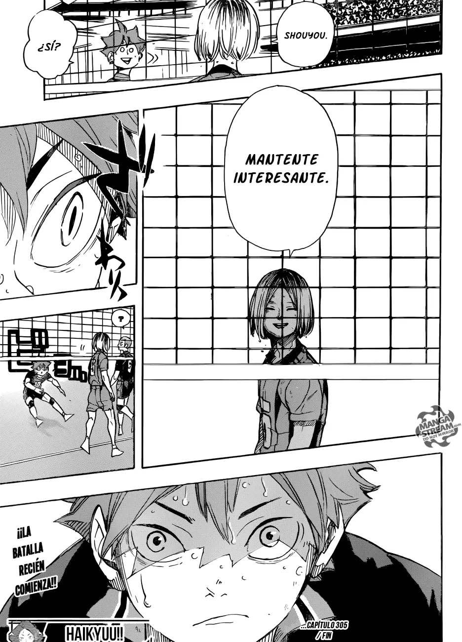 Haikyuu!! capítulo 305, página 18
