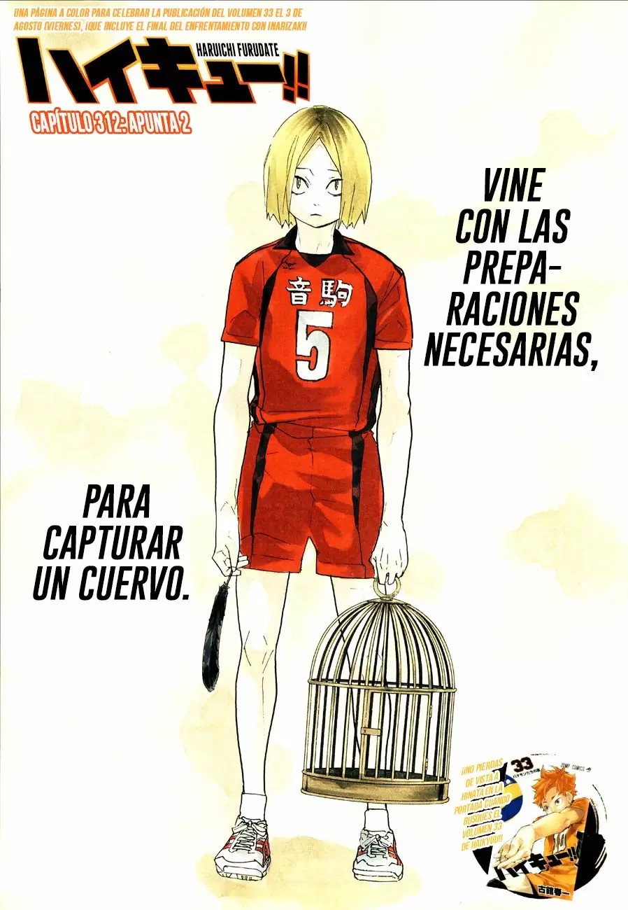 Haikyuu!! capítulo 312, página 2