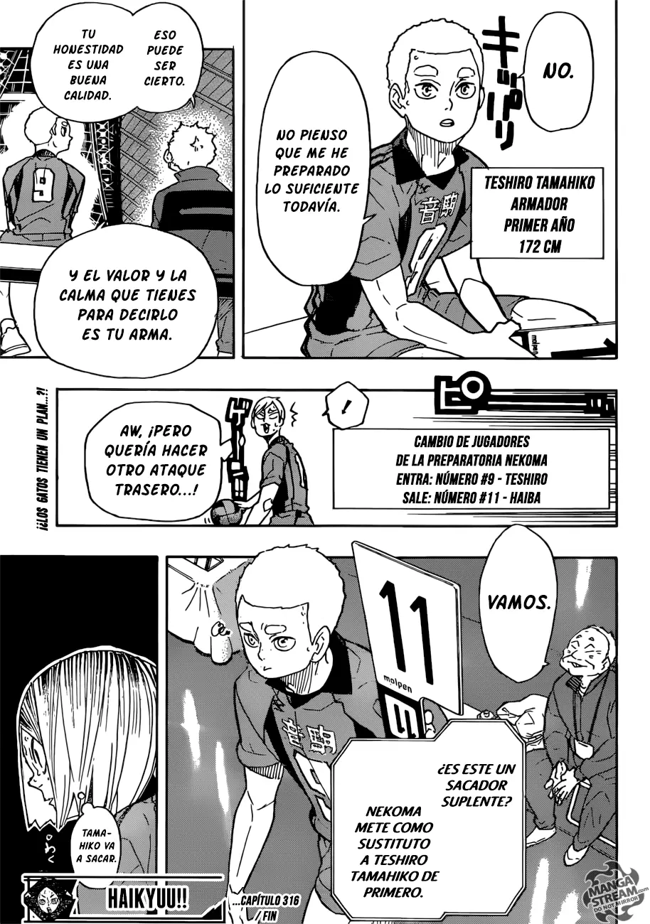 Haikyuu!! capítulo 316, página 19