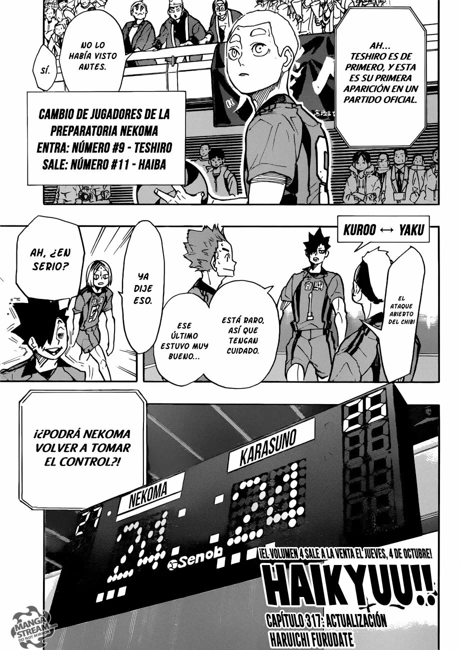 Haikyuu!! capítulo 317, página 2